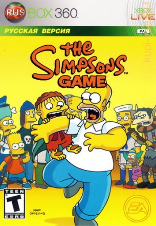 The Simpsons Game русская версия Rusbox360