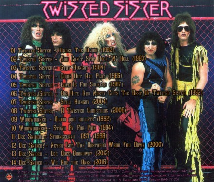 Twisted Sister (1982-2006) - Полная дискография + Widowmaker (1992-1994) + Dee Snider (1998-2016)