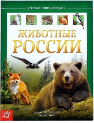 Детская энциклопедия в твёрдом переплёте «Животные России»