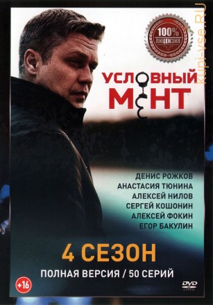 Условный мент (Охта) 4 (четвёртый сезон, 50 серий, полная версия) (16+) на DVD