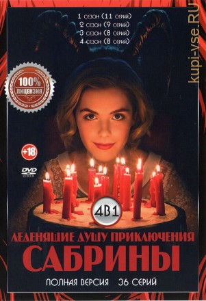 Леденящие душу приключения Сабрины 4в1 (четыре сезона, 36 серий, полная версия) на DVD