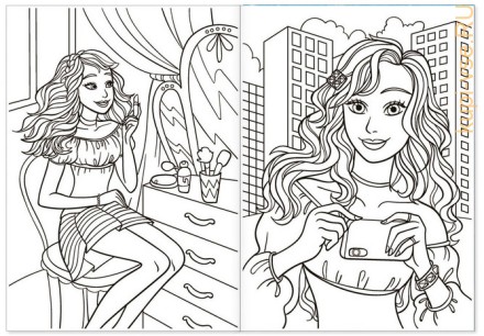 Раскраски для девочек набор «Принцессы», 6 шт. по 16 стр.
