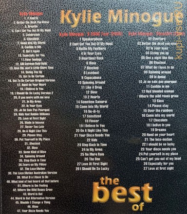 Исполнители: Kylie Minoque  the best of