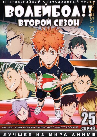 Волейбол!! ТВ-2 эп.1-25 из 25 / Haikyuu!! Second Season 2016 на DVD